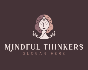 Psychologist Woman Therapy logo design