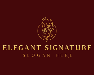 Elegant Natural Beauty  logo design