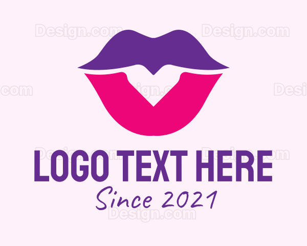 Feminine Mouth Lipstick Logo