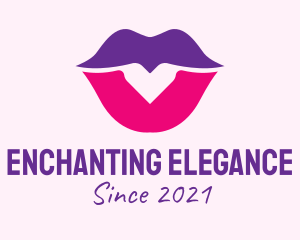 Feminine Mouth Lipstick  logo design