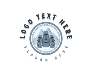 Historical Moai Landmark logo