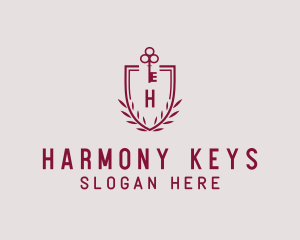 Key Crest Shield logo design