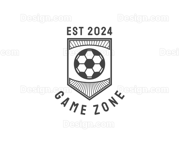 Soccer Shield Emblem Logo