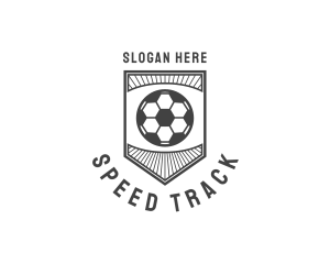 Soccer Shield Emblem Logo