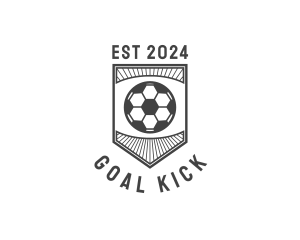 Soccer Shield Emblem logo
