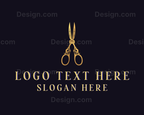 Elegant Tailoring Scissors Logo