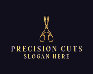 Elegant Tailoring Scissors logo design