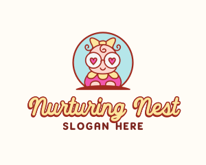 Cute Baby Girl logo