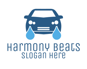 Blue Automotive Car Wash Logo