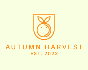 Orange Fruit Harvest logo design