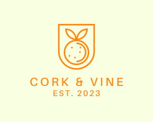 Orange Fruit Harvest logo design