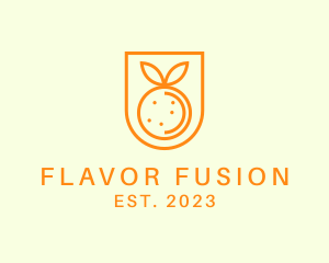 Orange Fruit Harvest logo design