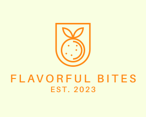 Orange Fruit Harvest logo design