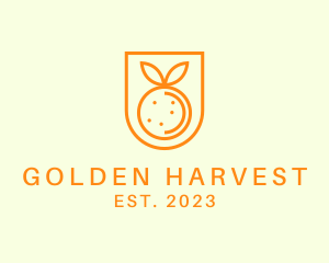 Orange Fruit Harvest logo design