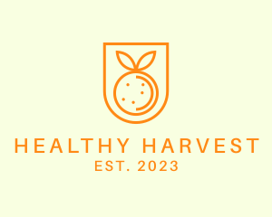 Orange Fruit Harvest logo design