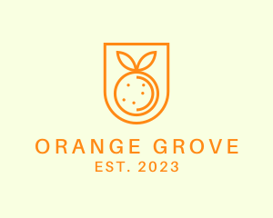 Orange Fruit Harvest logo design