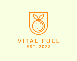 Orange Fruit Harvest logo design