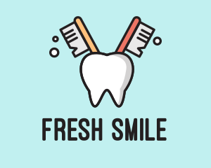 Dental Tooth Toothbrush  logo
