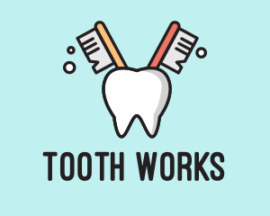 Dental Tooth Toothbrush  logo