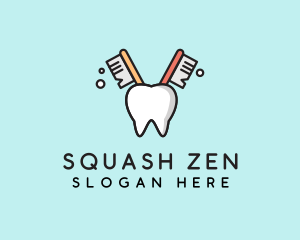 Dental Tooth Toothbrush  logo design