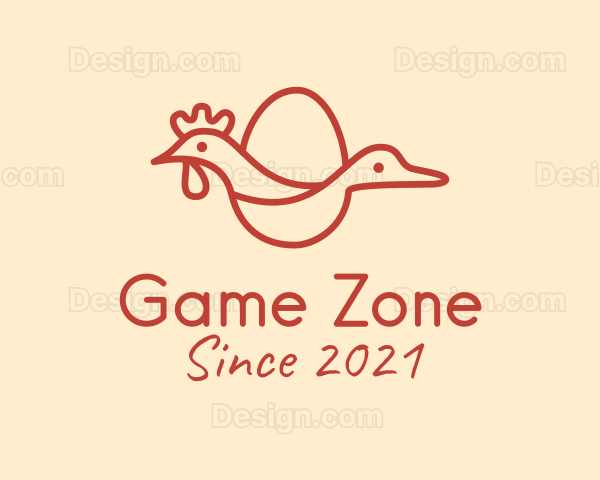 Chicken Duck Poultry Logo