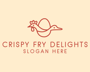 Chicken Duck Poultry logo design