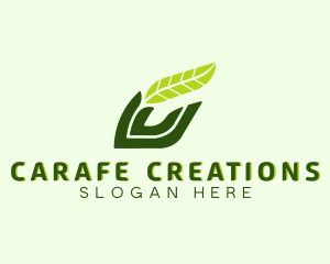 Natural Leaf Plant logo design