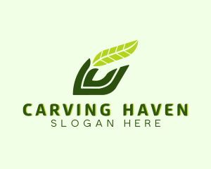 Natural Leaf Plant logo design