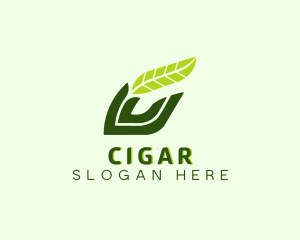 Natural Leaf Plant logo design