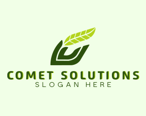 Natural Leaf Plant logo design