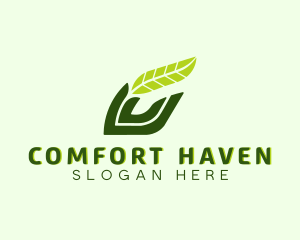 Natural Leaf Plant logo design