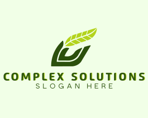 Natural Leaf Plant logo design