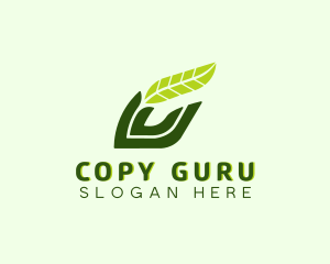 Natural Leaf Plant logo design