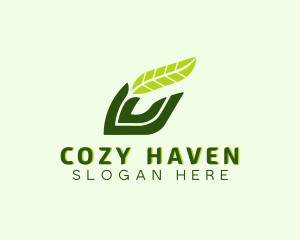 Natural Leaf Plant logo design