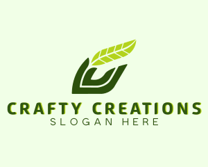 Natural Leaf Plant logo design