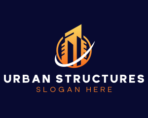 Urban City Tower logo design