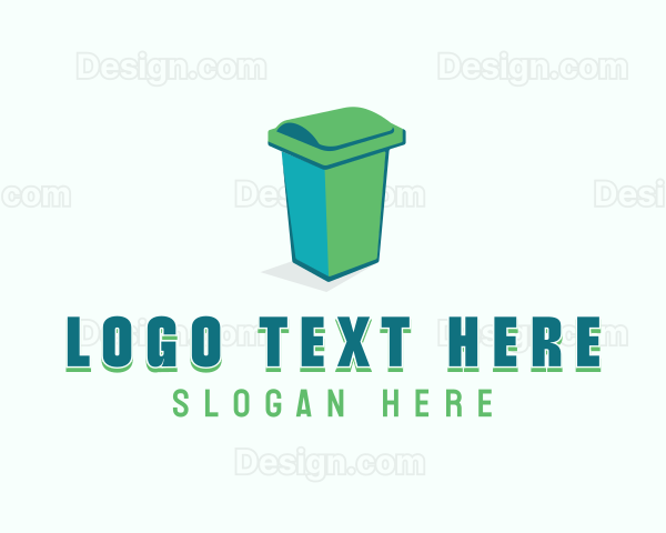 Trash Garbage Bin Logo