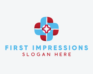 Clinic Medical Cross  logo design