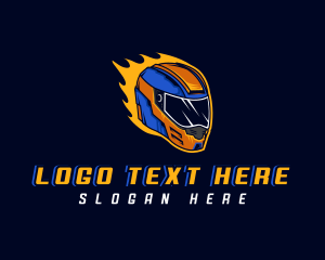 Motorcycle Rider Helmet logo