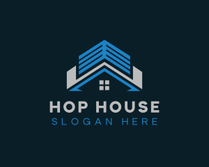 House Roofing Realtor logo design