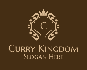 Luxury Crown Wreath logo design