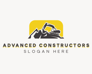 Mountain Quarry Excavation logo design