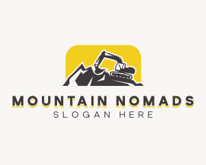 Mountain Quarry Excavation logo design