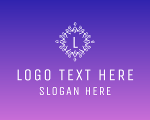 Floral Abstract Wreath logo