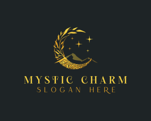 Mystic Moon Mountain logo design