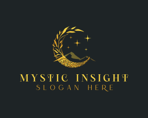 Mystic Moon Mountain logo design