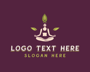 Woman Yoga Meditation logo