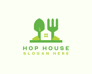 Trowel Fork House logo design