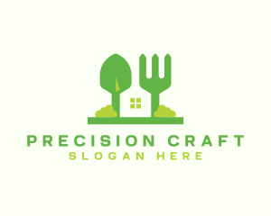 Trowel Fork House logo design