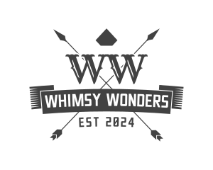 Western Hunting Arrow logo design